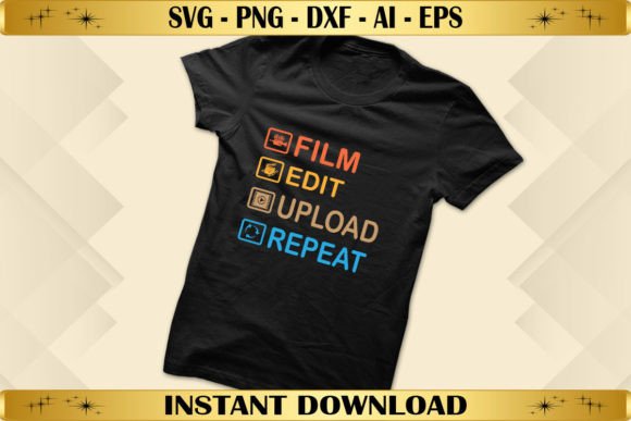 Film Edit Upload Repeat Funny Filmmaker