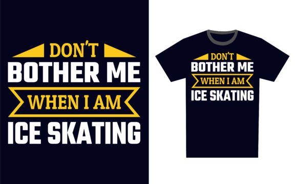 Ice Skating: A Typography Design Worth Your Thread
