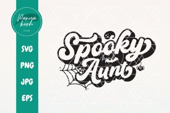 Spooky Aunt: A Designer's Take on This Retro Halloween Design