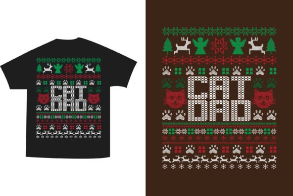 Ugly Cat Christmas Sweater